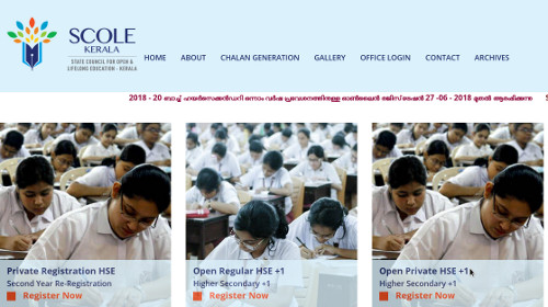 Schole Kerala HSE +1 Registration - Regular/Private