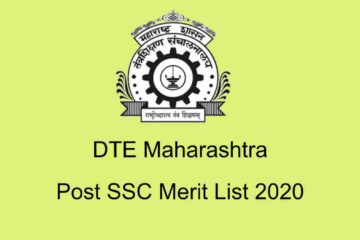 DTE Maharashtra SSC Merit List 2020