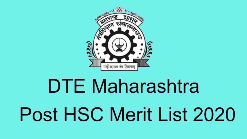 Maharashtra Diploma Post HSC Merit List 2020