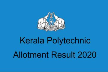 Kerala Polytechnic Allotment 2020