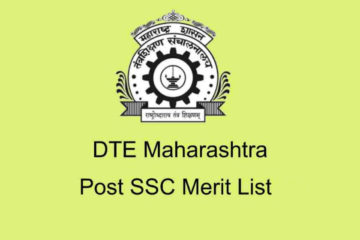 DTE Maharashtra Post SSC Diploma Admission Merit List
