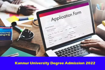 Kannur University Degree Admission 2022