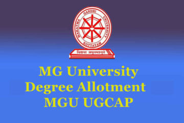 MG University Degree Allotment - UGCAP Allotment