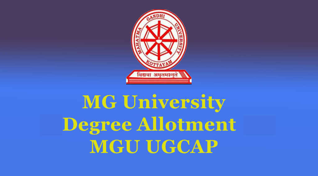 MG University Degree UGCAP Second Allotment