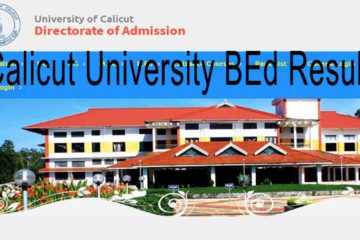 Calicut University bed first allotment