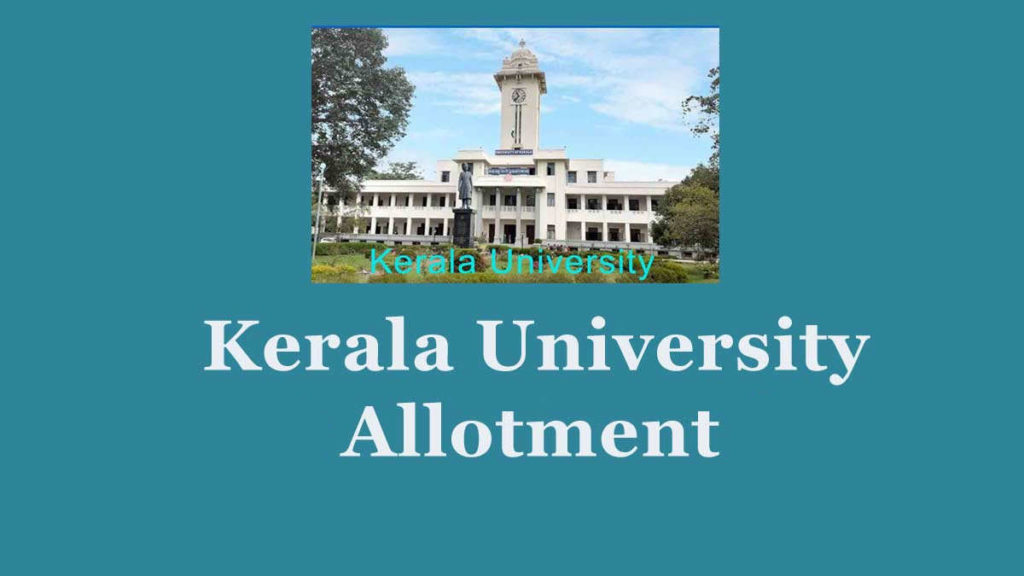 Kerala University B.Ed Allotment