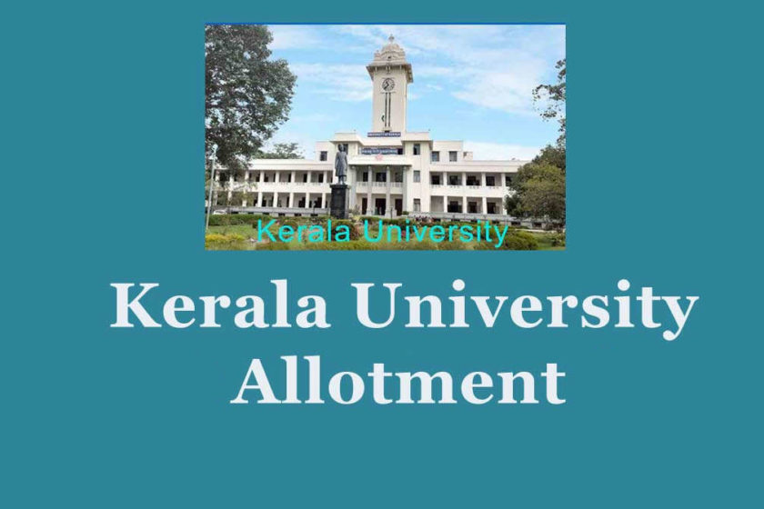 Kerala University B.Ed Allotment