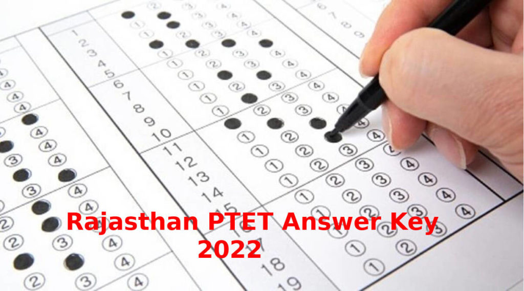 Rajasthan PTET Answer Key 2022