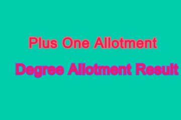 HSCAP Plus One First Allotment 2022