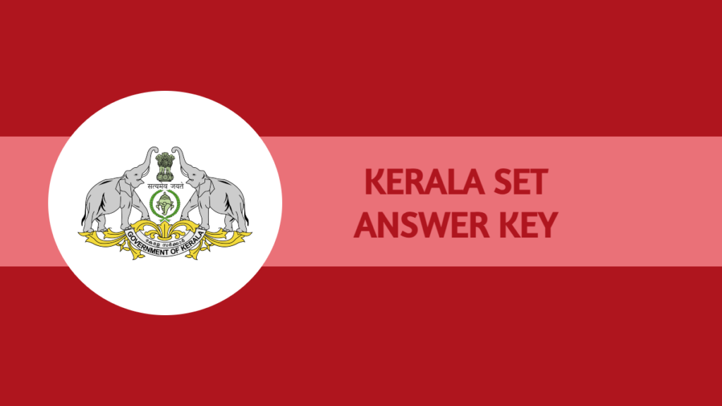 Kerala SET Answer Key